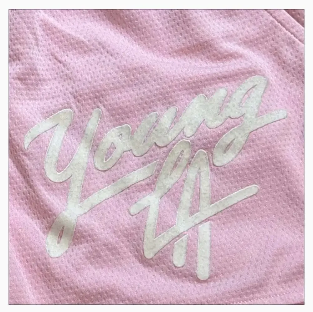 YoungLA 104 Legacy Athletic Mesh Drawstring Shorts in Pink